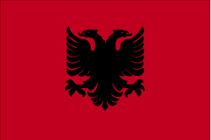 Flag Albania.