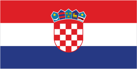 Flag Croatia.